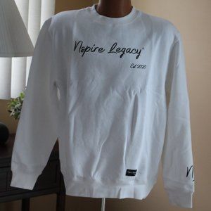 'Nspire Legacy Men's Medium White Crewneck Sweatshirt - NEW